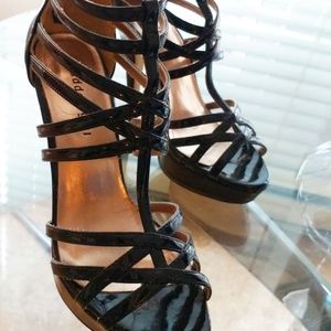 Madden Girl - Black Straps - Heels - Size 8.5